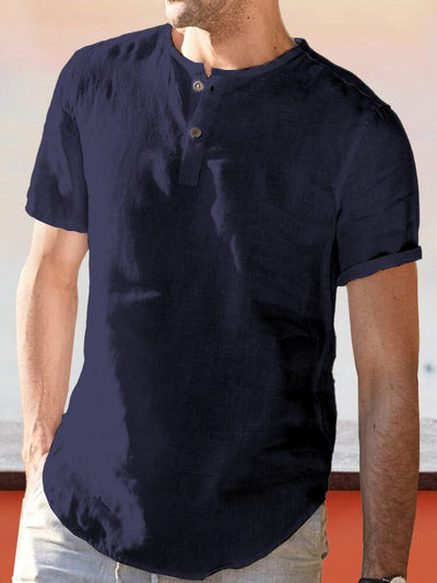 Coofandy Pure Linen Style Short Sleeves Shirt Shirts coofandystore 