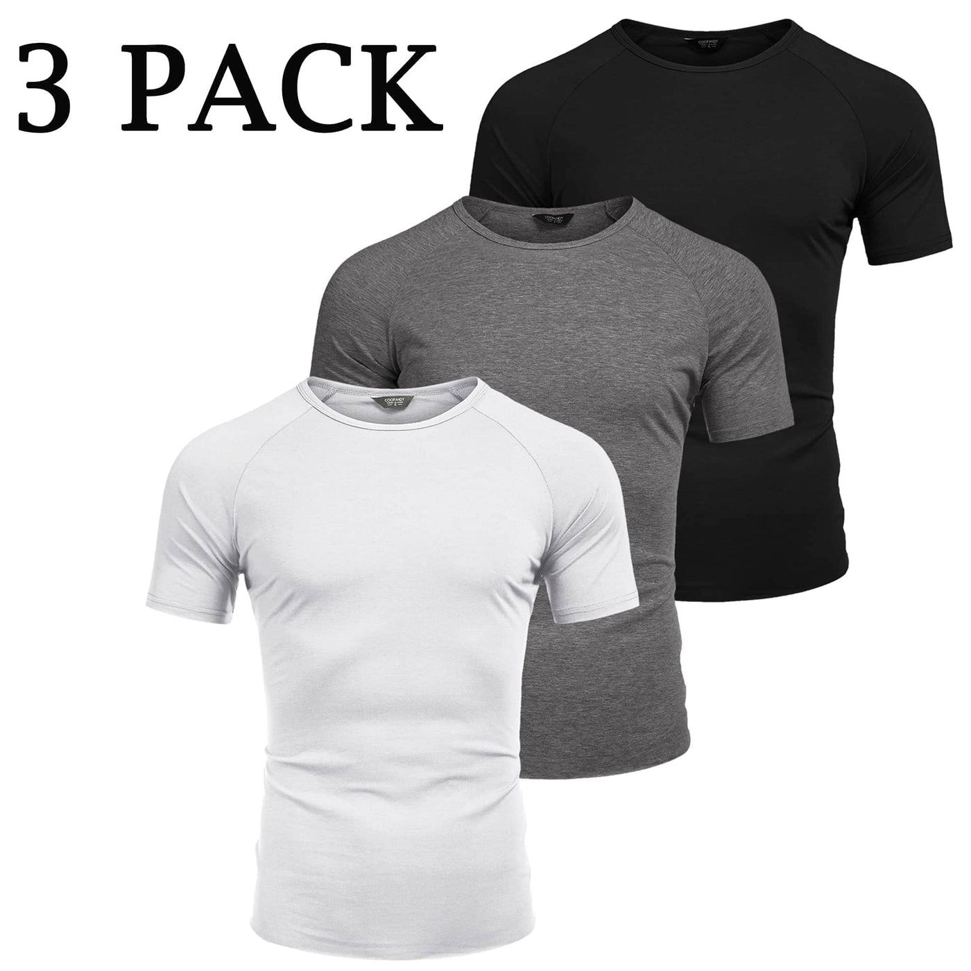 3 Pack Workout T-Shirts (US Only) - High Quality Muscle Shirts for Gym ...