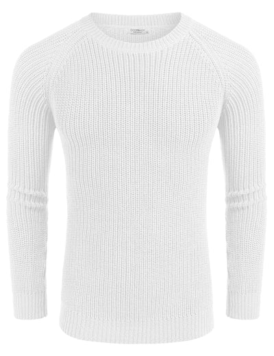 Crew Neck Slim Fit Knitted Pullover Sweater (US Only) Sweaters coofandystore 