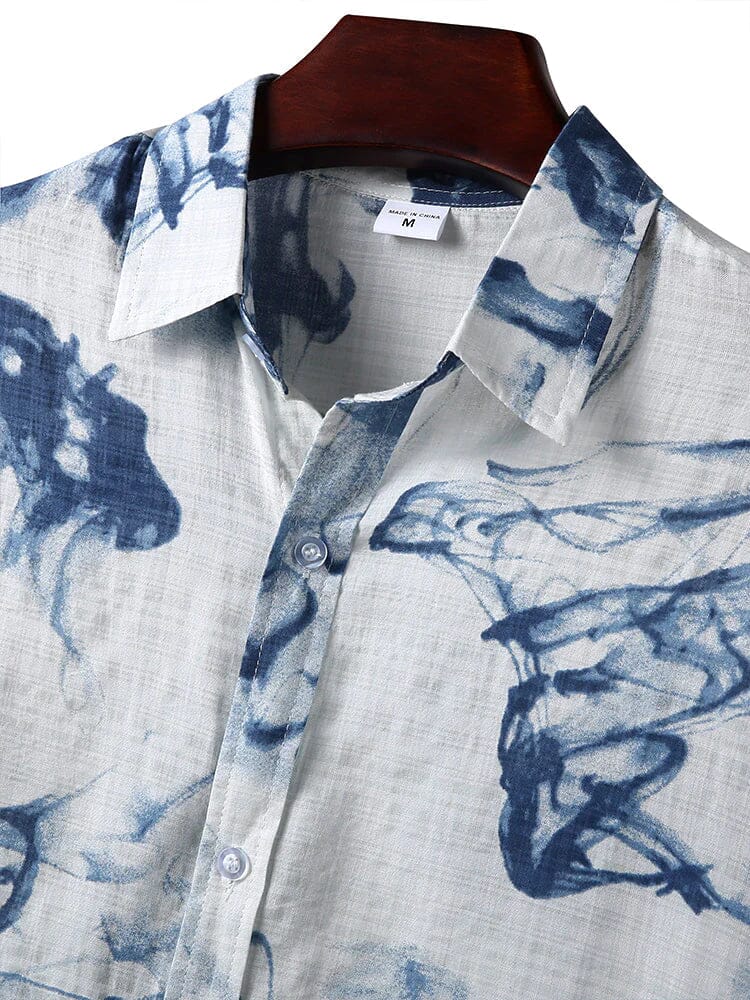 Hawaiian floral linen style shirt coofandystore 