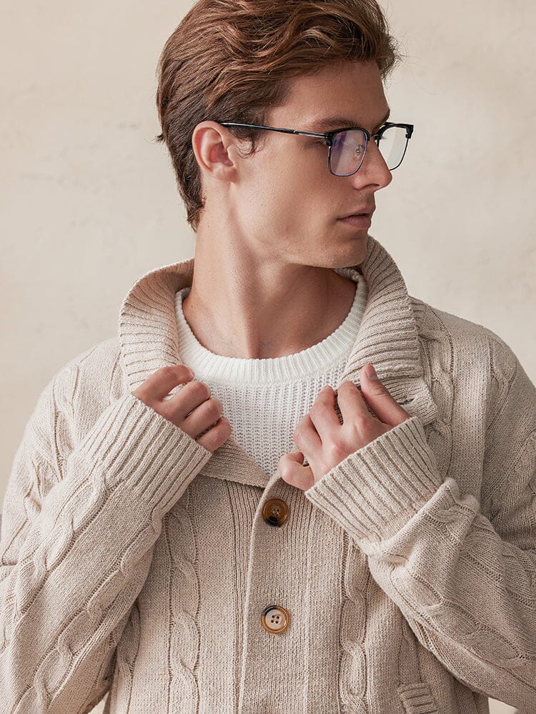 Soft Cable Knit Cardigan Cardigans coofandystore 