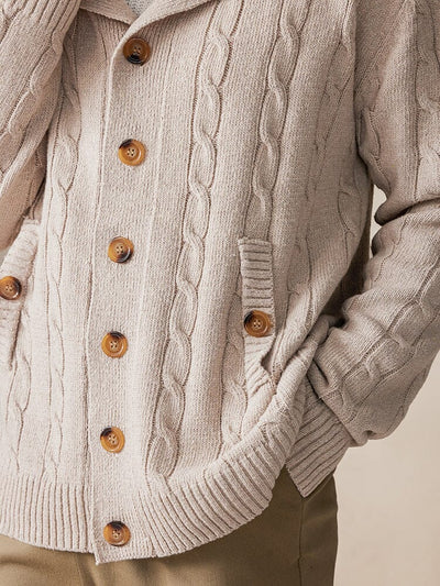 Soft Cable Knit Cardigan Cardigans coofandystore 