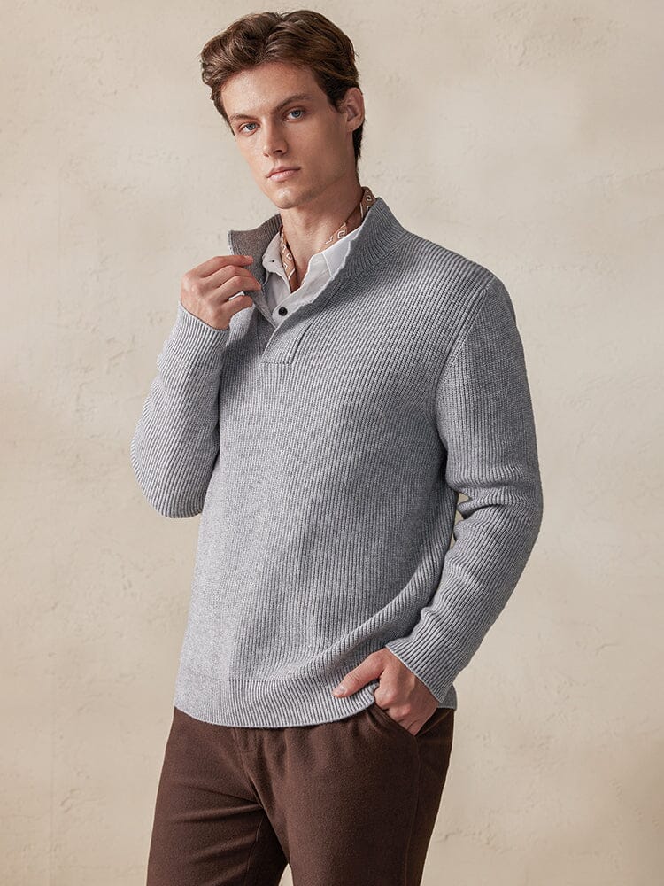 Stylish Solid Color Sweater Sweater coofandy 