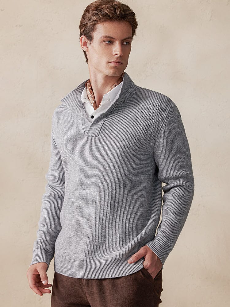 Stylish Solid Color Sweater Sweater coofandy 