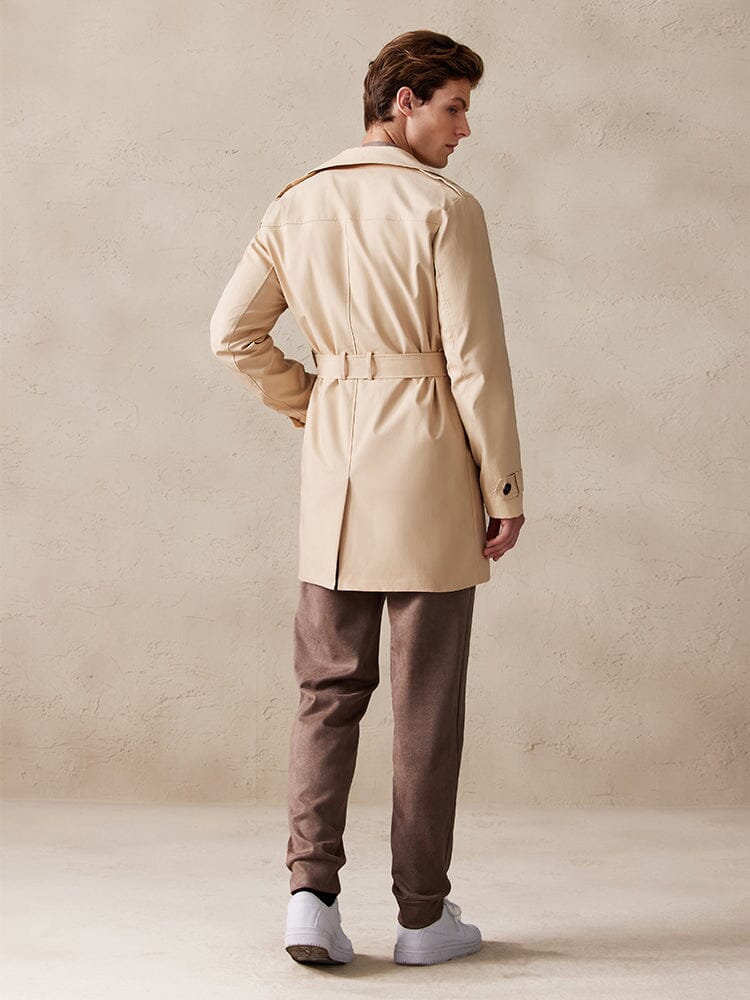 Classic Double-Breasted Trench Coat Outerwear coofandystore 