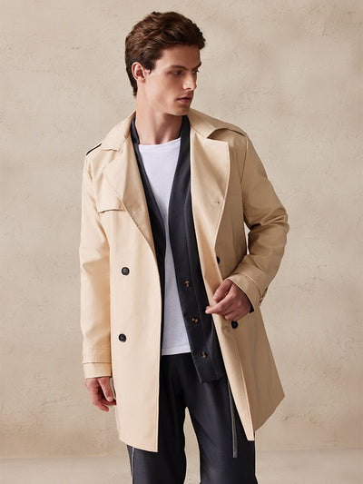 Classic Double-Breasted Trench Coat Outerwear coofandystore 