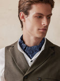 Jacquard Paisley Ascot Tie Scarf coofandy 