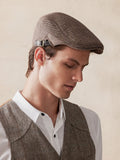 Wool Blend Tweed Newsboy Cap Accessories coofandystore 