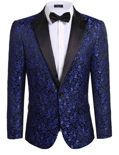 Coofandy Floral Party Tuxedo (US Only) Blazer coofandy Blue XS 