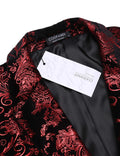 Floral Luxury Tuxedo Dinner Party Blazer (US Only) Blazer coofandy 