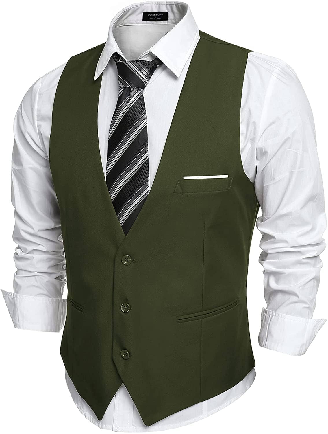 Slim Fit Jacket Vest - High Quality Material | Pockets | Adjustable ...