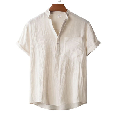 Coofandy Cotton Style Short Sleeve Shirt Shirts coofandy Khaki M 