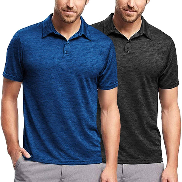 Coofandy 2-Pack Polo Shirts (US Only) Polos coofandy Blue/Black S 