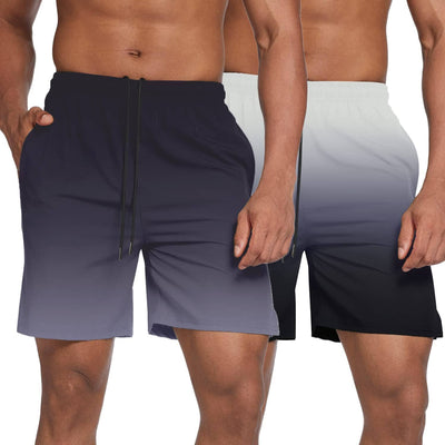 Coofandy Men's 2 Pack Gym Workout Shorts (US Only) Pants coofandy Black/White S 