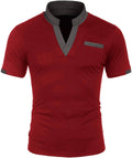 Coofandy T-Shirt with Pocket (US Only) T-shirt coofandy Wine Red S 