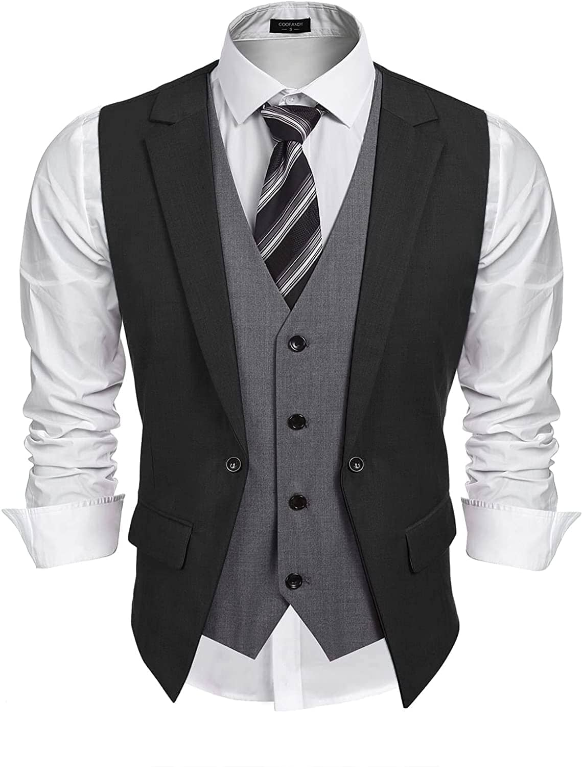 Coofandy Formal Fashion Vest (US Only) Vest coofandy 