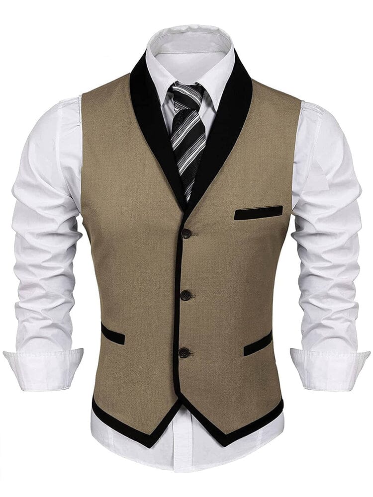 Coofandy Men's Suit Vest - Stylish Slim Fit Business Waistcoat – COOFANDY