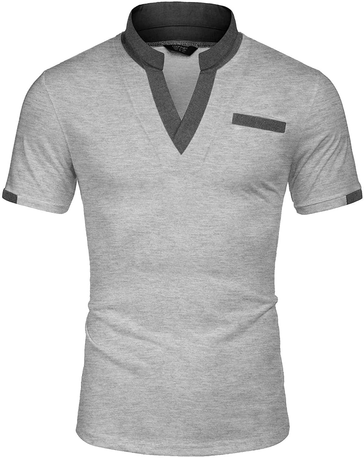 Coofandy T-Shirt with Pocket (US Only) T-shirt coofandy Grey S 