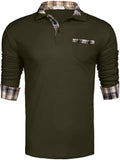 Coofandy Long Sleeve Polo Shirt (US Only) Polos coofandy 