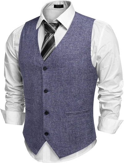 Coofandy Waistcoat Business Vests (US Only) Vest coofandy Blue S 