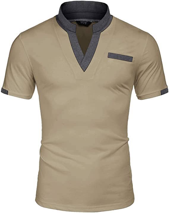 Coofandy T-Shirt with Pocket (US Only) T-shirt coofandy Khaki S 