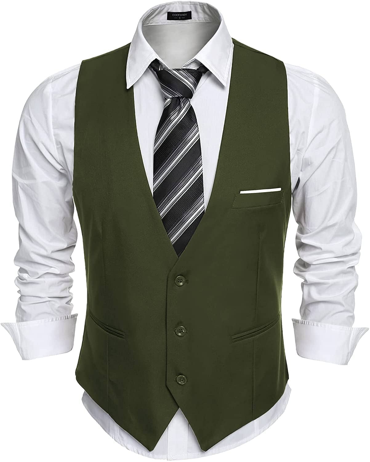 Slim Fit Jacket Vest - High Quality Material | Pockets | Adjustable ...