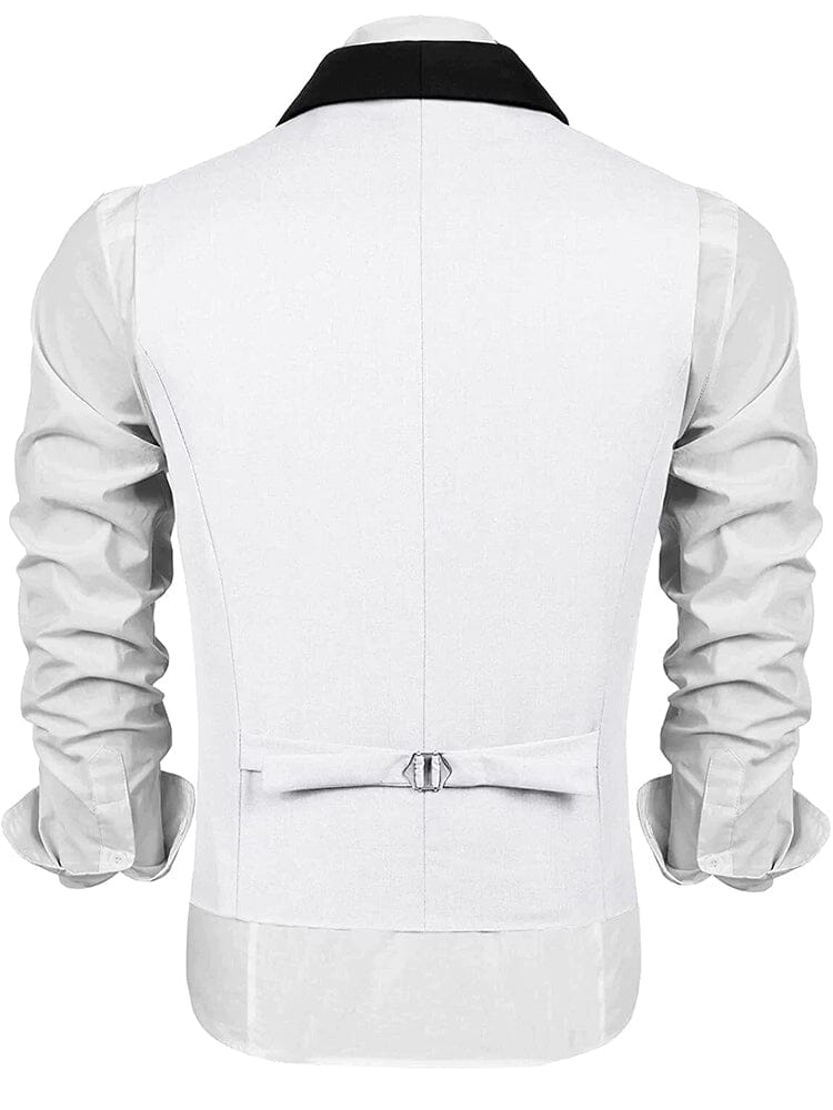 COOFANDY Men's Formal Suit Vest - Slim Fit Waistcoat In Army Green, Small