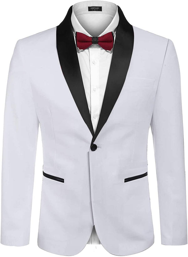 Coofandy Slim Fit Wedding Blazer (US Only) Blazer coofandy White S 