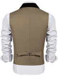 Coofandy Buttons V-neck Suit Vest (US Only) Vest coofandy 