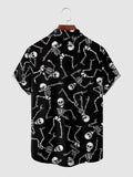 Coofandy Halloween Pattern Short Sleeves Shirt 12 coofandystore 