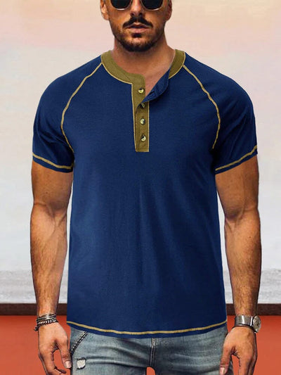 Short Sleeve Work Shirt Shirts & Polos coofandystore Blue S 
