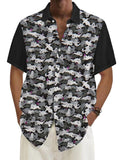 Coofandy Halloween Pattern Short Sleeves Shirt 18 coofandystore 