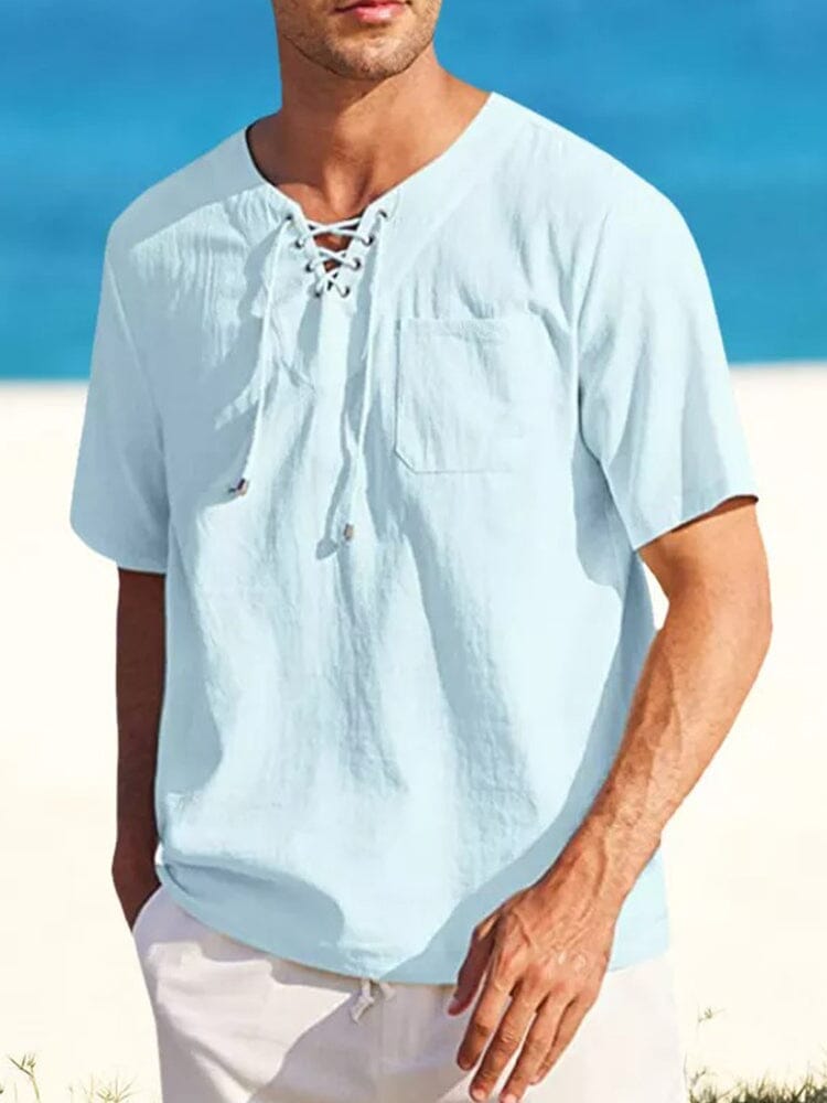 Linen V Neck Shirts - Lightweight & Stylish | Perfect for Summer – coofandy