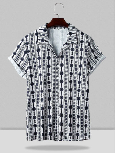 Dot Pattern Short Sleeves Shirt coofandystore 