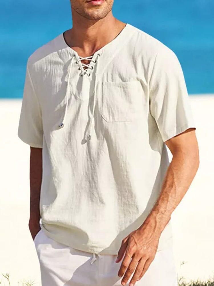 Linen V Neck Shirts - Lightweight & Stylish | Perfect for Summer – COOFANDY