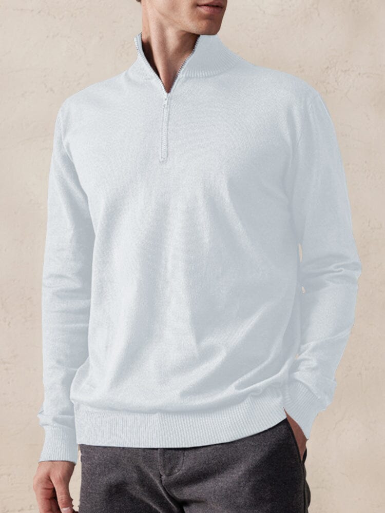 Casual Turtleneck Pullover Sweatshirt Hoodies coofandy White M 