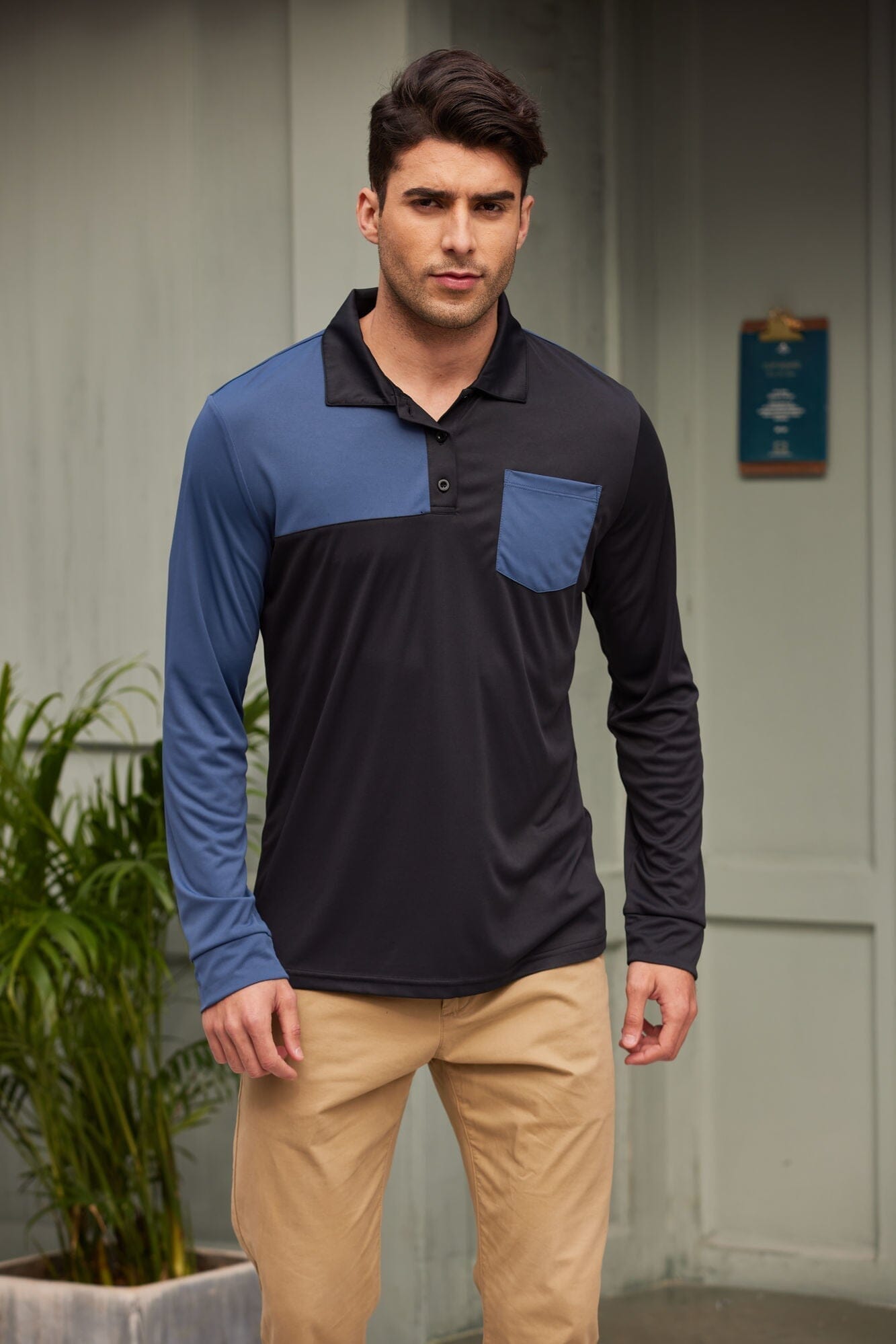 Coofandy Lightweight Casual Polo Shirt (US Only) Polos coofandy Black S 