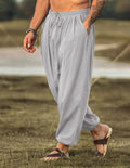 Coofandy Loose Fit Linen Style Hippie Pants (US Only) Pants coofandy Grey S 