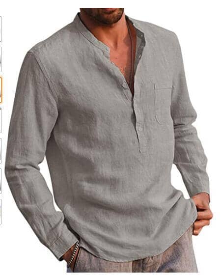 Coofandy Cotton Style Long Sleeve Shirt Shirts coofandy 