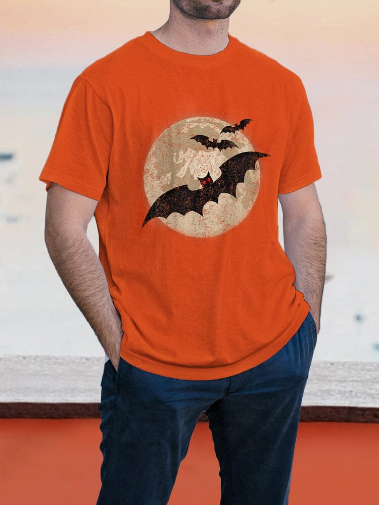 Halloween Pattern T-Shirt 4 coofandystore Orange S 