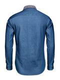 Long-Sleeve Denim Dress Shirt Shirts coofandy 