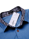 Long-Sleeve Denim Dress Shirt Shirts coofandy 