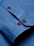 Long-Sleeve Denim Dress Shirt Shirts coofandy 