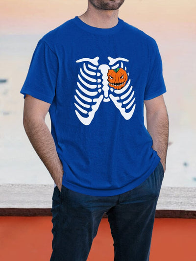Halloween Pattern T-Shirt 6 coofandystore Blue S 