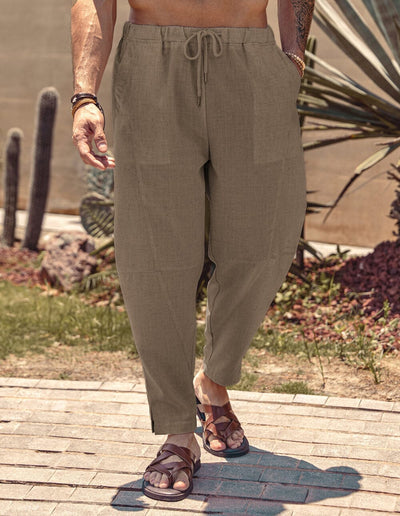 Coofandy Linen Style Beach Pants (US Only) Pants coofandy Light Brown S 