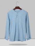 Coofandy Botton Long Sleeves Shirt coofandystore Sky Blue S 