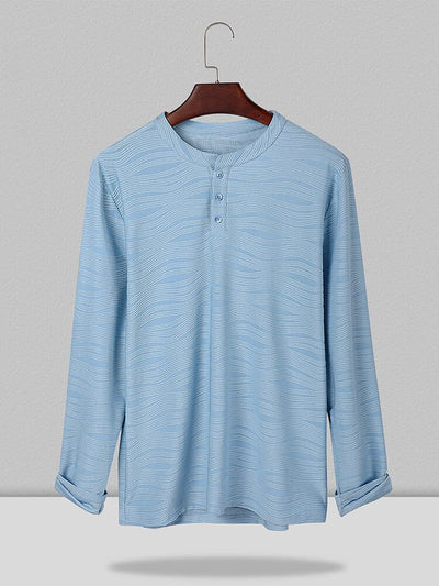 Coofandy Botton Long Sleeves Shirt coofandystore Sky Blue S 