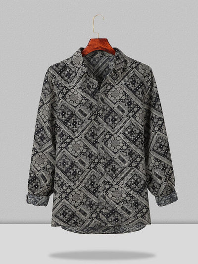 Coofandy Pattern Texture Shirt coofandystore Black S 