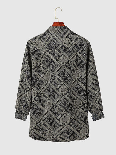Coofandy Pattern Texture Shirt coofandystore 