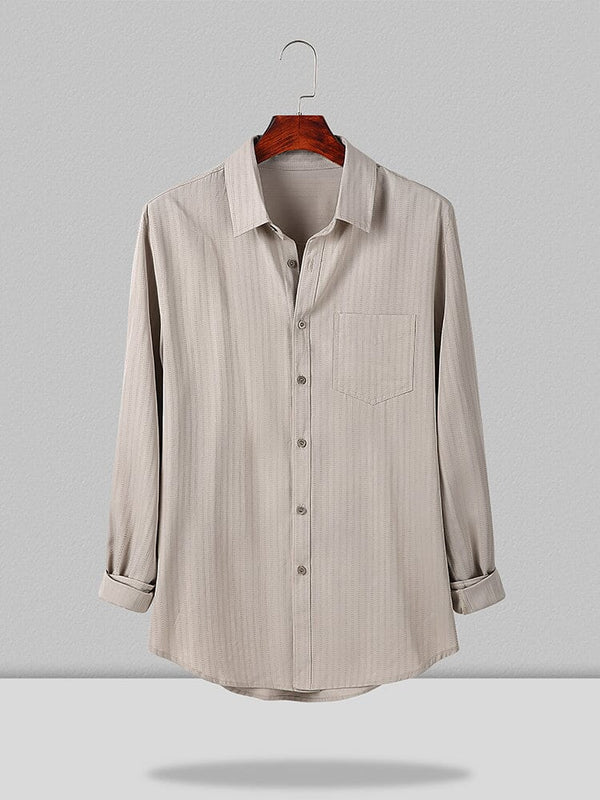Coofandy Botton Down Linen Shirt coofandystore Khaki S 